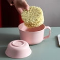 thumbnail image 4 of 1 Set Simple Bento Bowl Pretty Wheat Straw Bowl with Lid and Table Ware, 4 of 8
