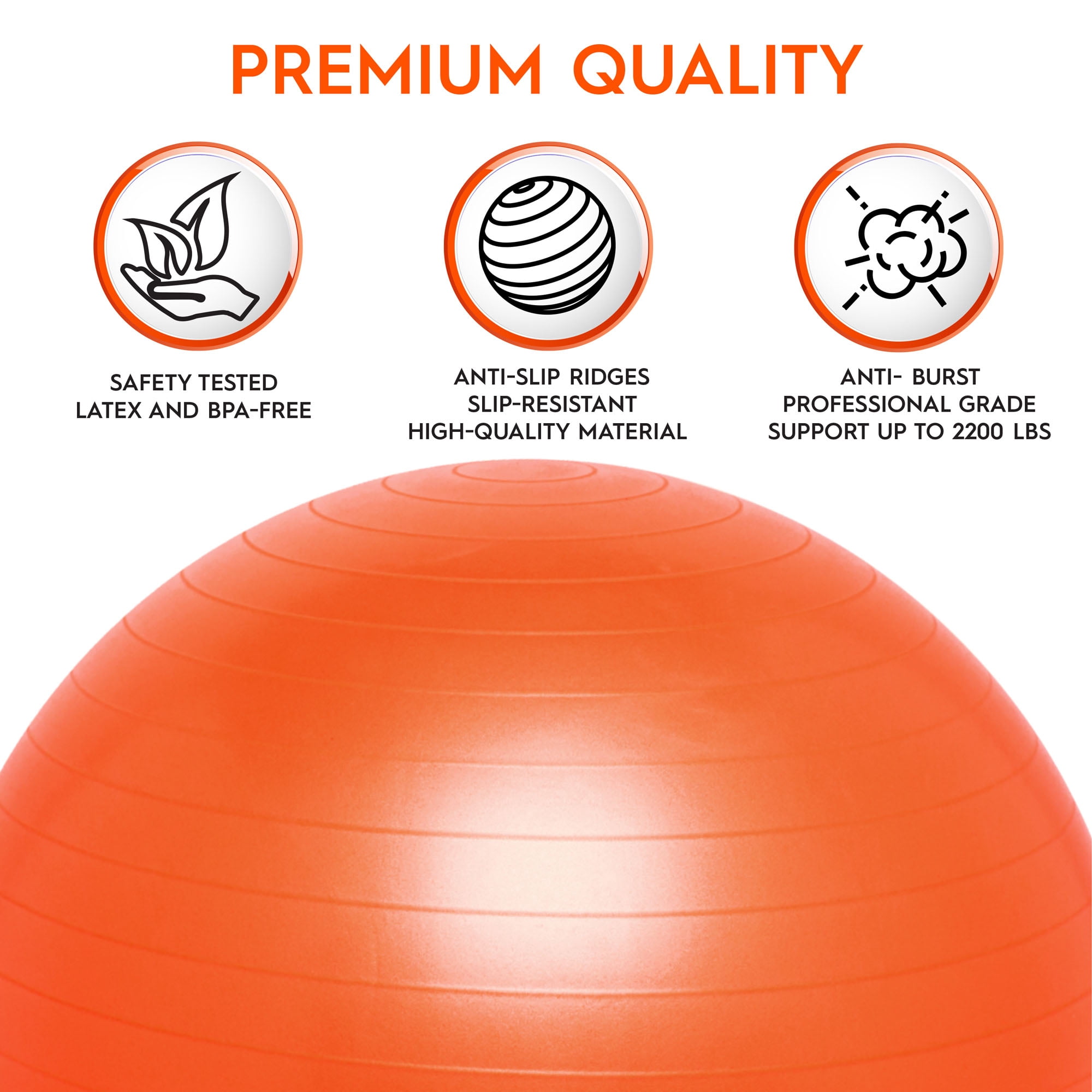 Bouncybands® Balance Ball 65cm Orange