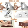thumbnail image 6 of 1000Pcs Grommet Tool Kit with Bag, 3/8 and 1/4 Tarp Grommet Kit with 250Pcs 10mm Grommets and 250Pcs 6mm Grommets, Grommets for Fabrics, Tarps, Vinyl and Banners, 6 of 13