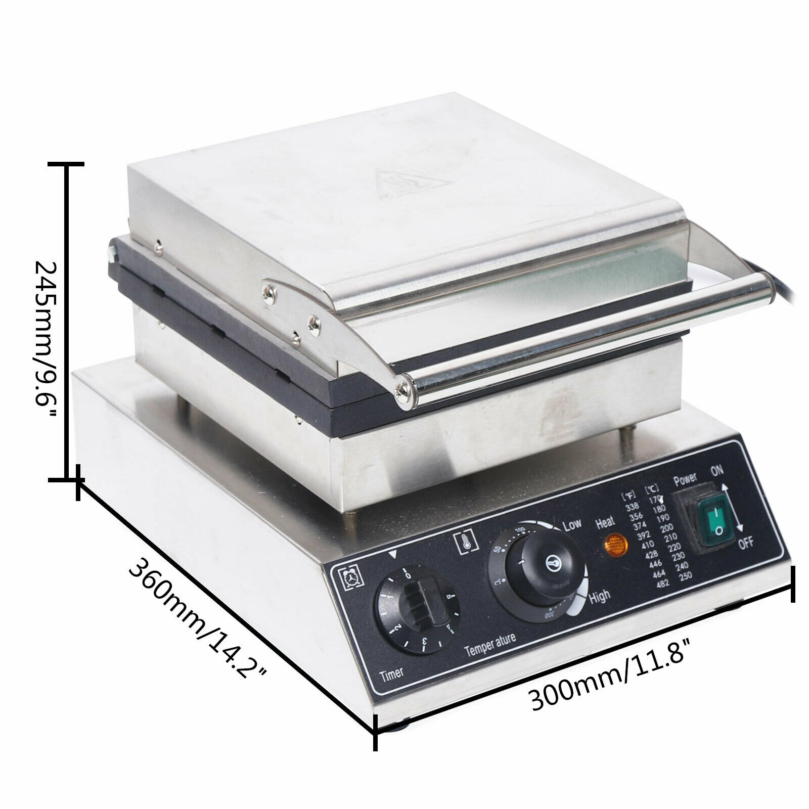 6pcs Square Waffle Baker Maker Machine Square Belgian Waffle Maker Electric Commercial Waffle Maker 6Pcs Rectangle Waffle Maker Machine Nonstick Waffle Maker Electric Waffle Stick Maker 1500W 110V