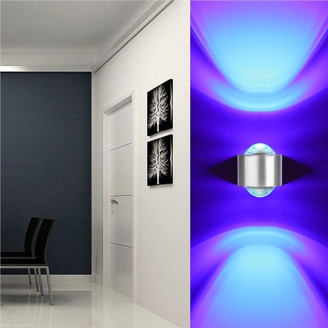Advancent Lámpara de pared LED moderna de 6 W, aplique de pared hacia arriba y hacia abajo, CA exterior 85-265 V, resistente al agua para KTV Bar, sala de Iluminación y accesorios No.2 Advancent HA024420-02