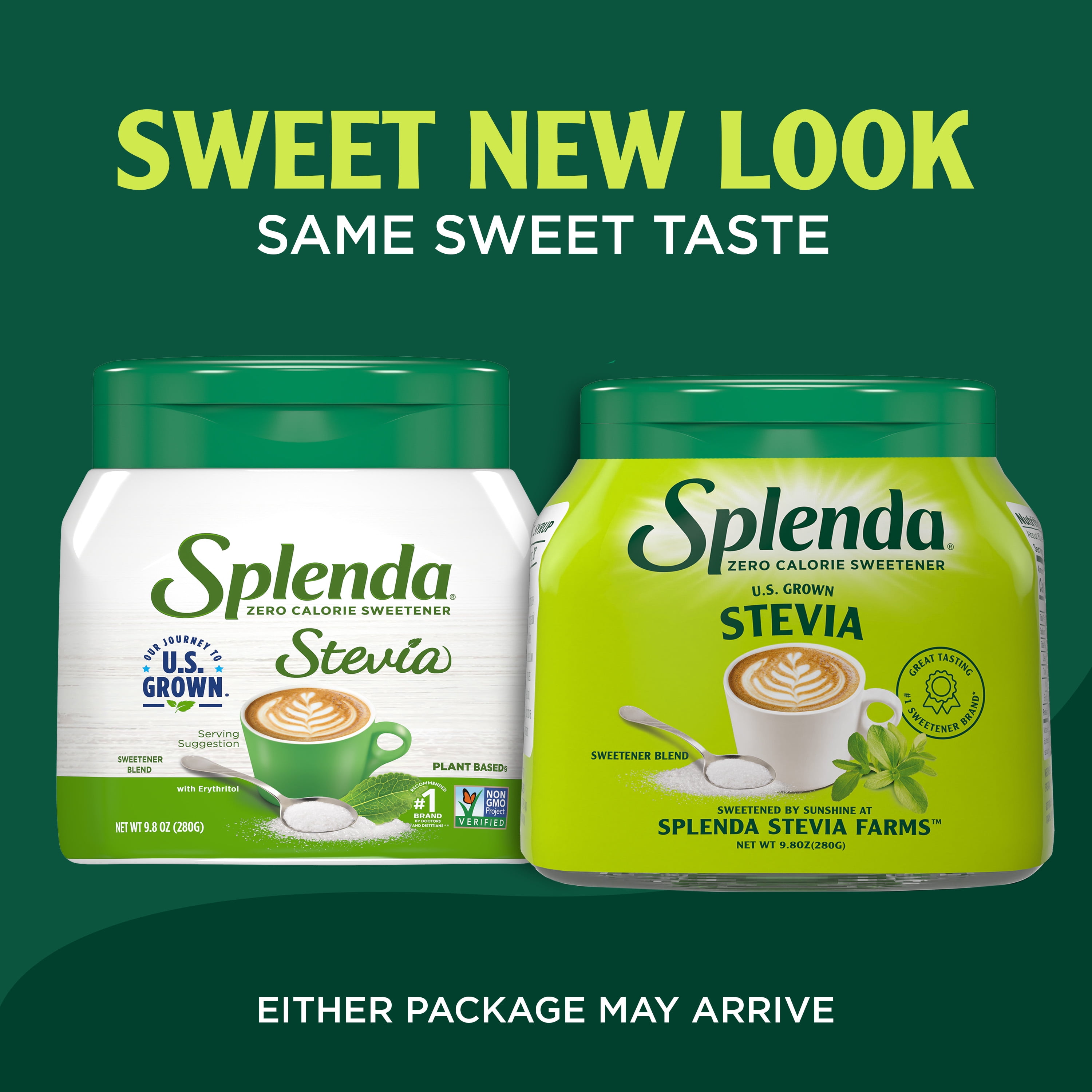 Splenda Naturals Stevia Sweetener, Instant, Gluten Free, 9.8 oz Shelf Stable Plastic Jar