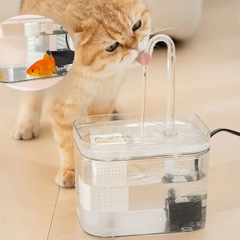 Mute Dispenser Cat Water Fountain Auto Filter Recirculate Filtring 1.5L Cat  Drinker Bowl for Cats