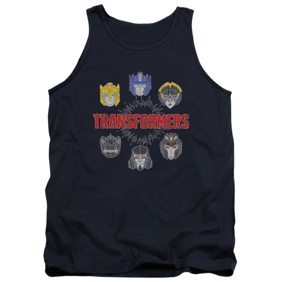 Transformers Robo Halo Adult Tank Top Navy
