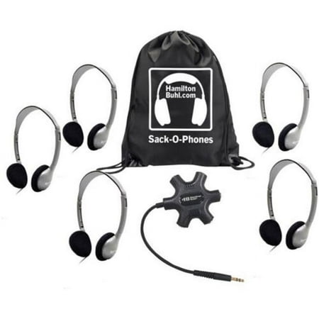 UPC: 0681181627851 | Hamilton Electronics & Buhl Industries GJB5HA2 Galaxy Sack-O-Phones-5-HA2 Headphones with 1 Star Fish Jackbox
