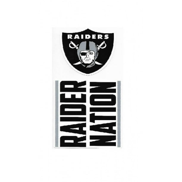 Oakland Raiders Double vers le Haut Die Stickers Vinyle Coupés