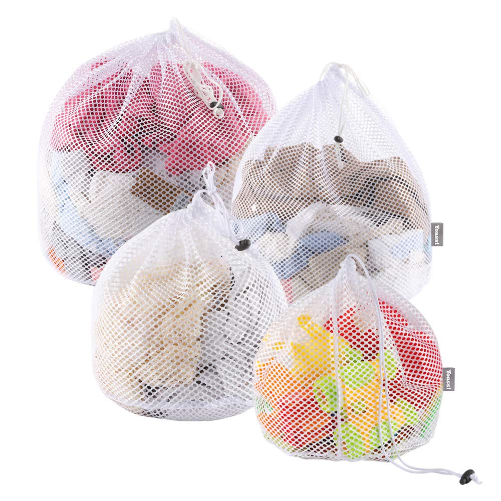 Yoassi 4 Sizes Drawstring Laundry Bags for Washing Machine, Upgrade
