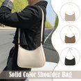 thumbnail image 4 of Bolso bandolera de PU para mujer, de moda de verano, color liso, ligero y elegante, 20 x 15 x 6,5 cm, perfecto para uso informal y urbano., 4 of 5