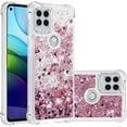 thumbnail image 1 of Funda con purpurina líquida para Moto G Stylus 2021 5G, con lentejuelas brillantes, arena movediza flotante, transparente, TPU, a prueba de golpes, color oro rosa., 1 of 8