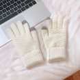 thumbnail image 3 of Guantes mágicos térmicos elásticos con pantalla táctil de invierno para mujer Guantes de mensajes de de lana gruesa de punto de lana cálida para blanco Sunnimix guantes de punto de invierno, 3 of 8