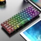 thumbnail image 1 of Teclado Clicky de 61 teclas, 3 modos, teclado retroiluminado RGB para juegos para computadora de escritorio Tmvgtek Para estrenar, 1 of 3