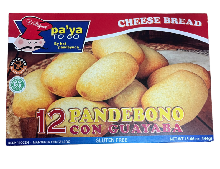 Hot Pandeyuca Gluten-Free Cheese Bread with Guava Filling, 6-Pack
