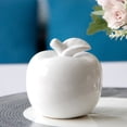 thumbnail image 3 of MasteelfCA 1Pc Xmas Tabletop Ornament Festive Home Decor Ceramic Apple Modeling Ornament, 3 of 8