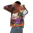 thumbnail image 5 of Gravity Falls Men's Hoodie With Color Drawstrings Sweatshirt Hooded Pullover Print Winter Coat Jacket Small, 5 of 9