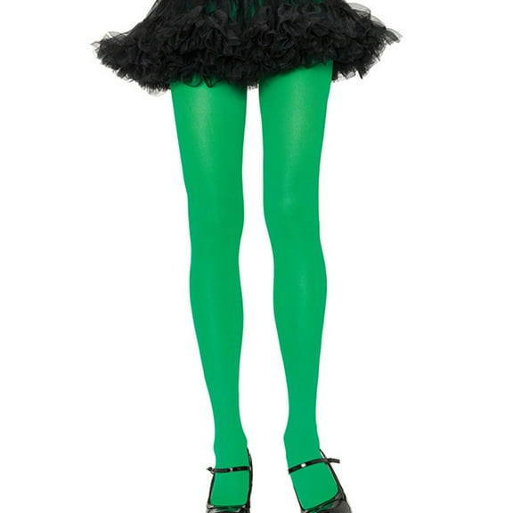 HAMPPLIES Green Patrick's Tights for Women Polyester Full Length Dance and Daily Wear Celebrations