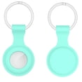 thumbnail image 2 of Silicone Case for Apple AirTag Protective Rubber Skin Flexible Cover with Keychain Clip - Teal, 2 of 5
