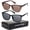 Gradient Brown+Black, variant on ROCK TAKIN 2-Pack Square Frame Sunglasses – Gray & Brown Lenses, UV400 Protection for Driving, Fishing, Golf & Outdoor Activities