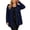 01 Navy, variant on Fewfanhot Women's Clothing Trendy Open Front Crewneck Button Down Long Sleeve Lightweight Cardigans