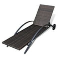 thumbnail image 5 of vidaXL Patio Lounge Chair Outdoor Sunlounger Sunbed with Cushion Poly Rattan, 5 of 20
