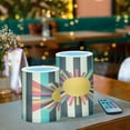 thumbnail image 3 of Yayeee Flameless Candles with Remote Flickering Battery Operated Multi Color Changing, Geometric Sun, 3 of 7