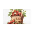 thumbnail image 5 of Strawberry with Leaves Luxury Kitchen Rug Non Slip Bathroom Plush Mat Shaggy Bedroom Carpet 39"x20", 5 of 6