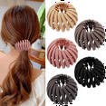 thumbnail image 5 of Bird Nest Magic Hair Clip - Expandable Hair Bun Maker Hair Accessories for Women Ponytail Holder Hair Bun Clip Glossy, 5 of 8