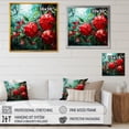 thumbnail image 4 of Designart "Cubic Design of Summer Cherries I" Floral Framed Wall Art Decor - Traditional Red Cherry Entryway Framed Wall Art Print, 4 of 6