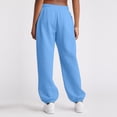 thumbnail image 4 of Women's Sports And Casual Pants, Five Pointed Star Elastic Tight Fit, High Waisted And Slightly Flared Pants,Blue,S, 4 of 6