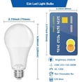 thumbnail image 5 of Bright Light Bulb,150w-200w Equivalent 2500LM E26 Led Bulb 23W Warm White 2700K A21 Led Light Bulb Non-Dimmable 2-Pack, 5 of 7