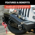 thumbnail image 4 of ARIES 2156000 TrailCrusher Black Steel Jeep Wrangler JK Front Bumper, 12,500 lbs Winch and Shackle Ratings Fits select: 2008,2015-2018 JEEP WRANGLER UNLIMITED, 4 of 6