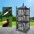 thumbnail image 4 of Secador colgante Zulema 4 capas Plegable Red de secado al aire libre Negro, 4 of 8