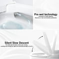thumbnail image 5 of Smart Toilet Bidet Combo with Foot Sensor Open Cover/Seat, Self-Cleaning Nozzle, Heated Seat, Night Light, Knob Control, Power Outage Flushing, Soft Close, Auto Flush, with Remote Control, 5 of 15