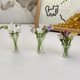 thumbnail image 4 of Decoración floral de vidrio hecha a mano con tallo, miniplantas florales sopladas a mano, figura decorativa para el hogar, sala de estar, oficina, mesa, florero., 4 of 8
