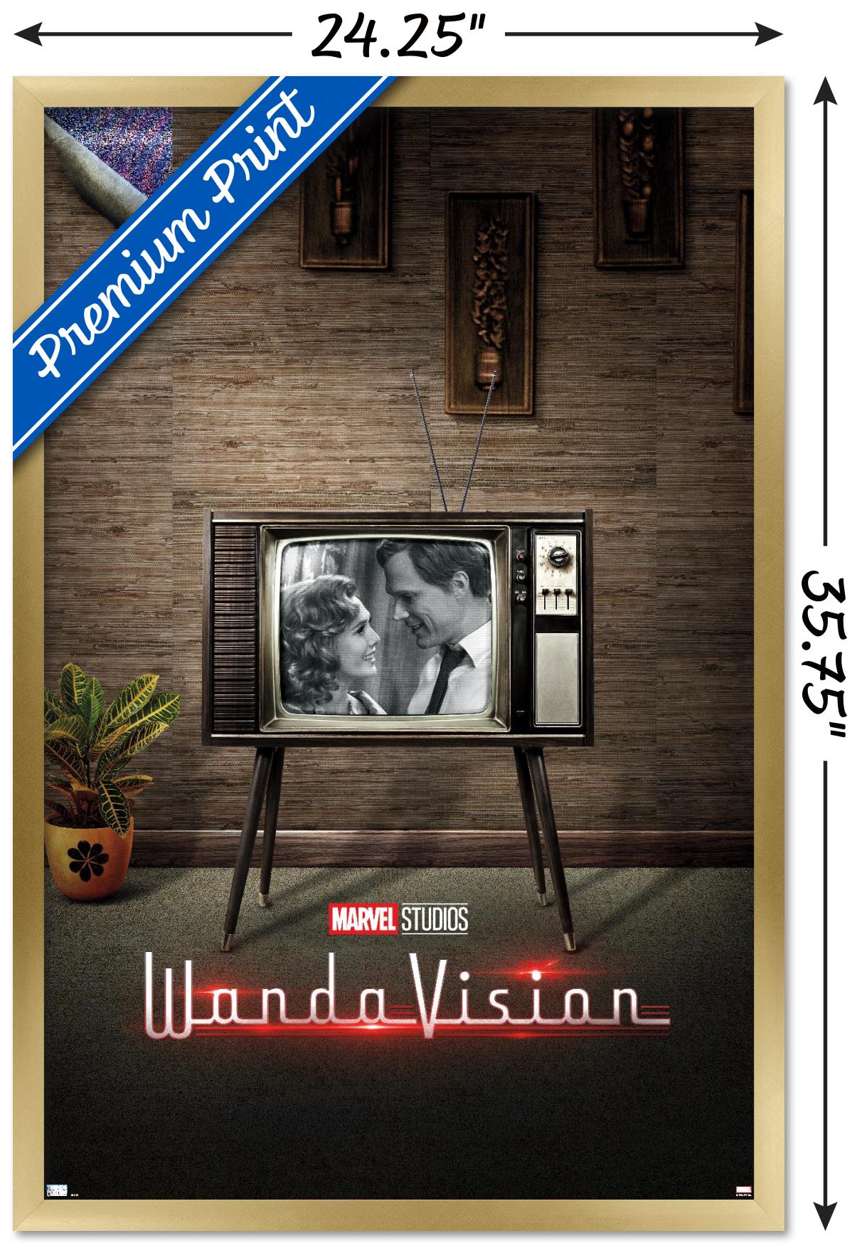 Marvel WandaVision - 50's One Sheet Wall Poster, 22.375" x 34", Framed