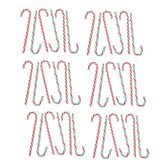Muletas Decorativas Navideñas Muletas Decorativas de Caramelo Regalo de Navidad Muletas Decorativas de Árbol de Navidad