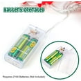 thumbnail image 6 of CoreLiving Snowman Christmas Lights Indoor Decorations, Light Up Snowman Indoor, Battery Operated Christmas Decorations, Waterproof, 10 LEDs 5.4ft Short Plush String Lights for Home Party Xmas Tree, 6 of 6
