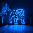 thumbnail image 4 of English Bulldog Led Light Box, Dimmable Neon-Like Light Signs USB Power for Wall Decor Bedroom Decoration, RGB Light (WxH) 16"x16", 4 of 5