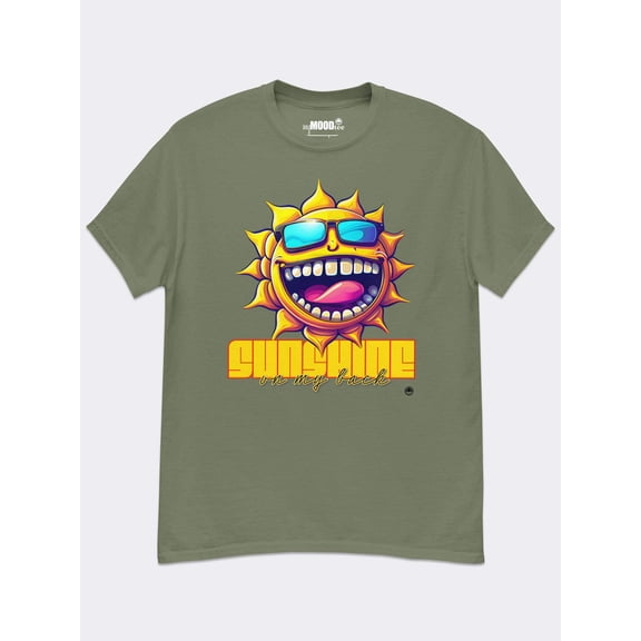MyMoodTee Sunshine On My Back, Graphic Cotton T-shirt
