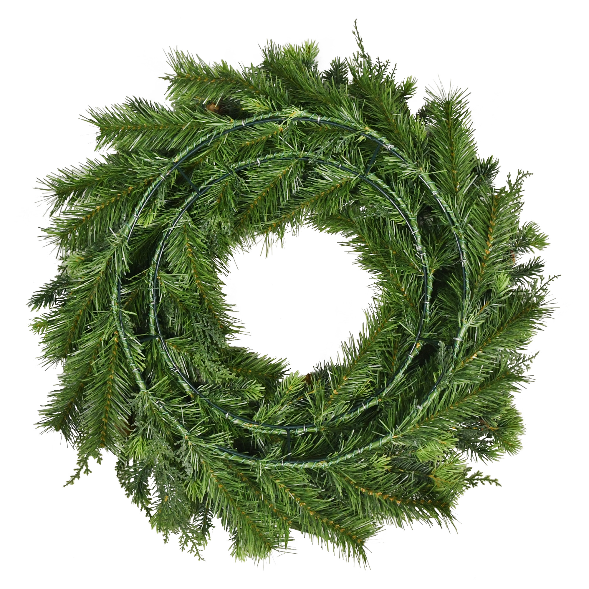 Holiday Time 24" Sonoma Cypress With Pinecones Artificial Wreath photo 4