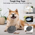thumbnail image 3 of Juguetes masticables para perros para masticadores agresivos, juguetes para perros, juguetes interactivos para masticar perros para entrenar y limpiar los dientes (gris, disco volador), 3 of 5