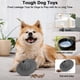 thumbnail image 3 of Juguetes masticables para perros para masticadores agresivos, juguetes para perros, juguetes interactivos para masticar perros para entrenar y limpiar los dientes (gris, disco volador), 3 of 5