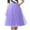 A-Purple518, variant on XIAONU Tulle Midi Skirt For Women Flowy Elastic Waist Skirt Vibrant Retro Event Skirts