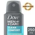thumbnail image 3 of 12 Packs Of Dove Men+Care Clean Comfort Deodorant Spray 250 Anti Perspirant Ml, 3 of 8