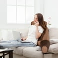 thumbnail image 4 of Gymax Lecture Oreiller TV Lit de Repos Mémoire Mousse W / Bras Repose Cou Rouleau Dos Support, 4 of 10