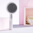 thumbnail image 2 of Pet Comb One-click Cleaning Button Hair Removal Washable Pet Cats Dogs Cleaning Slicker Brushes Pet Supplies-White, 2 of 8
