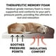 thumbnail image 4 of Cama para perros Furhaven de espuma viscoelástica para perros grandes con refuerzos extraíbles y funda lavable, para perros de hasta 125 libras - Sofá acolchado - Café, Jumbo Plus/XXL, 4 of 5