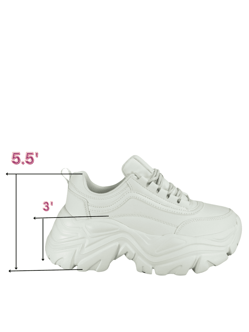 Confidence-02 Women's Casual Wedge Lace Up Platform Fashion