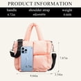 thumbnail image 2 of Kukuzhu Puffer Tote Bag, Small Puffy Bags for Women Lightweight Down-Filled Crossbody Quilted Tote Bag Shoulder Handbags Purse, 2 of 7