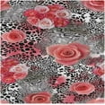 thumbnail image 6 of GZHJMY Leopard Flower Red Cloth Napkins Washable Reusable Polyester Dinner Napkins 20 x 20 Inch for Home Weddings Parties Holiday Table Napkins Set of 6, 6 of 6