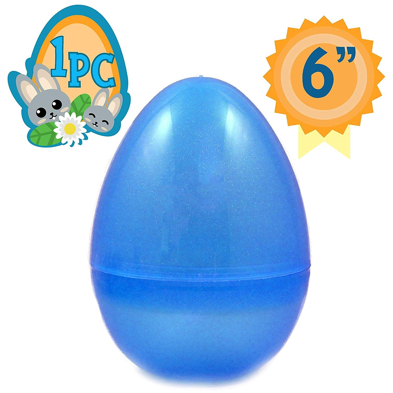 Totem World 6Inch Jumbo Fillable Plastic Easter Egg Hunt Party Supply